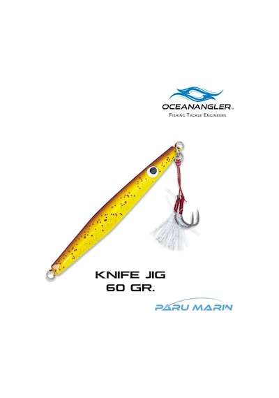 Ocean Angler Knife Jig 60Gr. Bruised Banana