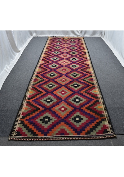 Zehra Abla Halı El Dokuma Enteresan Doğu Anadolu Herki Yolluk Yün Kilim 6314