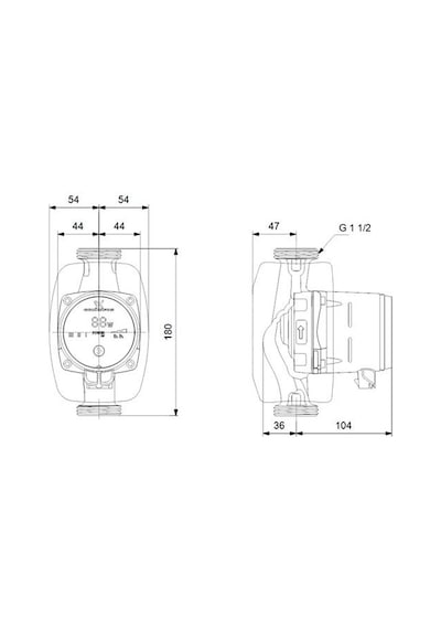 Grundfos Alpha1 25-40 180 Mm 18-25.000 Kazan İçin Frekans Konvertörlü Sirkülasyon Pompası 4mss 2.6m³/h
