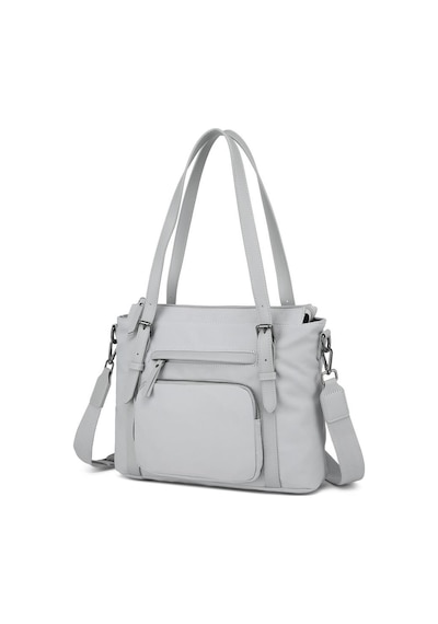 Smart Bags Twill Dimi Kumaş Kadın Omuz Çantası 3329 Gri