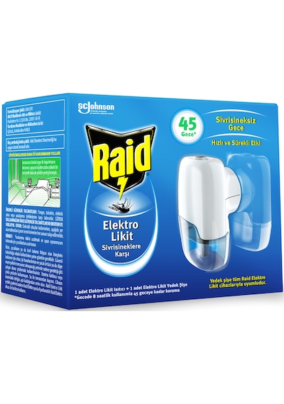 2 Adet Raid Sinekkovar 45 Gece Sistem 27 Ml