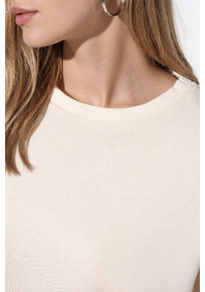 Hiccup Busem Kadın Pamuk-polyester Sweatshirt Krem