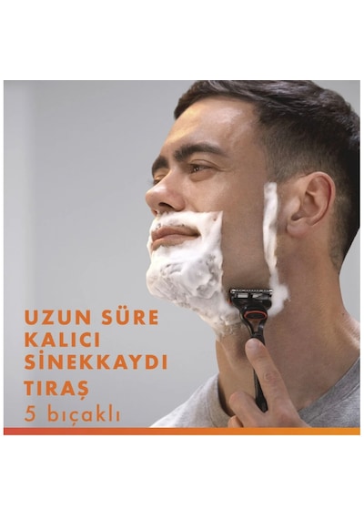 Gillette Uefa Champions League Special Edition Fusion5 Erkek Tıraş Makinesi+ 4 Yedek Bıçak+ Tıraş Jeli + Deodorant