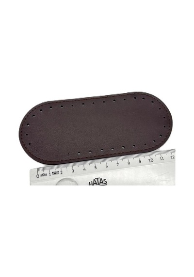 Çanta Aksesuar Koyu Kahve Renk 14x6 Cm Oval Çanta Tabanı Telefon Çantası Tabanı Diğer
