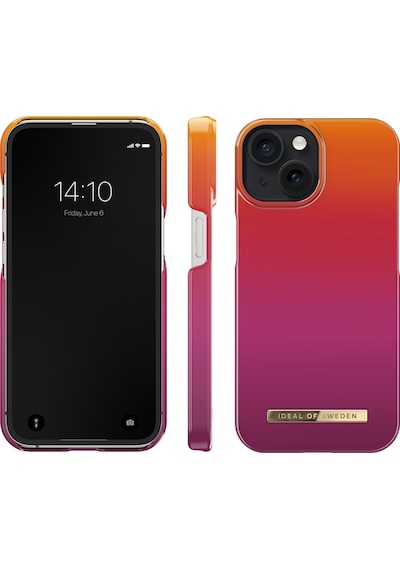 Fashion Case Apple Uyumlu iPhone 15 Vibrant Ombre Çok Renkli