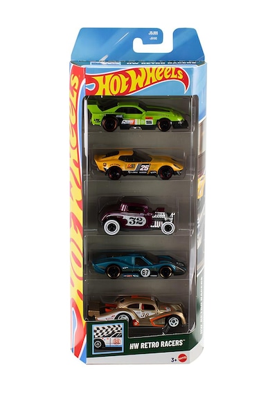 Hw 5 Lı Araba Setı Retro Racers Jbj86 Çok Renkli