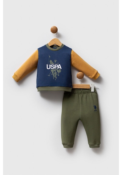 U.S. Polo Assn. Erkek Bebek Haki Takım Haki