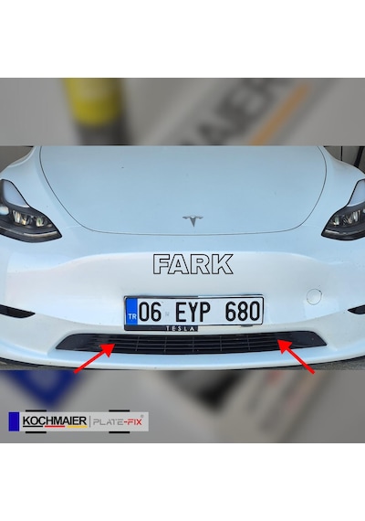 Kochmaier Plate-fix Çerçevesiz Takmatik Araç Plakalık Seti - Yeni Nesil Görünmez Plaka Altlığı, Gizli Plaka Sabitleme Aparatı 2 Adet - Set Ön Ve Arka 42221643