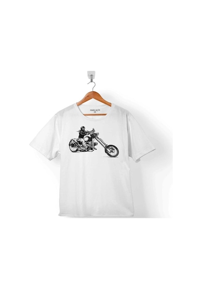 Motosiklet Chopper Bıker Rıder Black Sürücü Çocuk Tişört 001