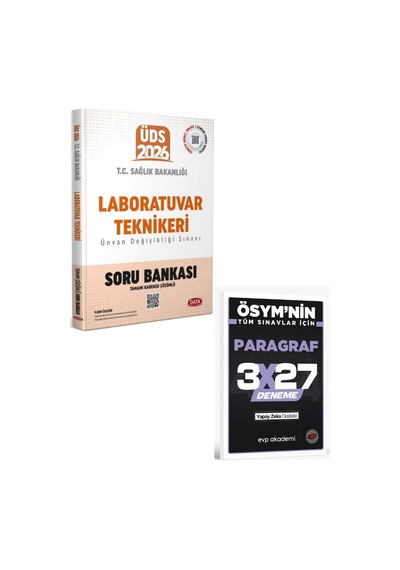 Data 2026 Üds Sağlık Bakanlığı Laboratuvar Teknikeri Soru Bankası+ Evp Akademi Paragraf