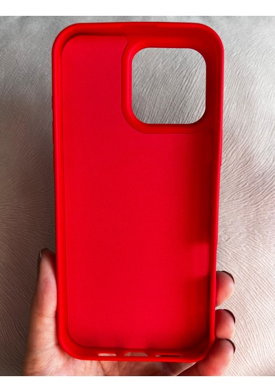 Apple Uyumlu iPhone 16 Pro Logolu İçi Kadife Silikon Lansman Kılıf