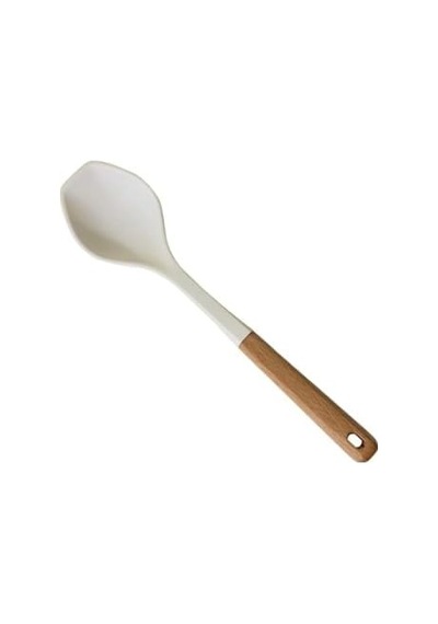 1 Adet Kepçe Spatula Çizmez Isıya Dayanıklı,beyaz 0