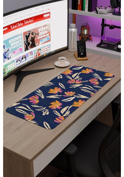 Kumaş Kaymaz Dikişli Kauçuk Oyuncu Mousepad V1 - 70x30 Xl Gaming Mouse Pad Fare Altlığı