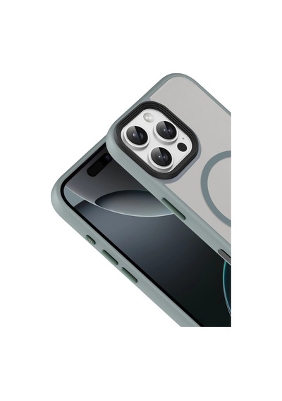 Joko Apple iPhone Uyumlu 16 Pro Max Megane Magsafe Kapak - Titan Gri İtdark49255