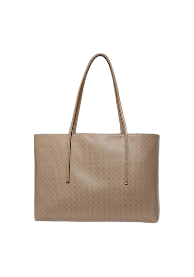 Calvin Klein Lv04f3266g Emblem Aop Kadın Omuz Çanta Bej