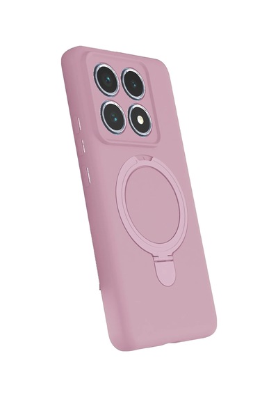 Newface - 9 - Xiaomi Mi 14t Pro Regal Magsafe Standlı Kapak - - Ece-umay - Açık Pembe