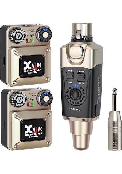 Xvive Xv-u45r2 2 Alıcı + 1 Vericili Kablosuz In-ear Monitör Sistemi