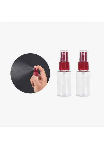 Bordo Seyahat Banyo Seti 6 Parça 30 Ml Seyahat Şişeleri, Saklama Kapları, Taşıma Çantalı