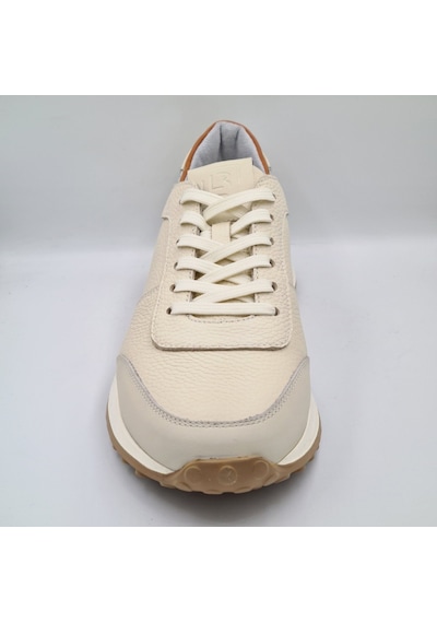 Libero 5144 Kemik Renk Hakiki Deri Erkek Günlük Casual Sneaker Kemik