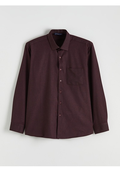 Lcwaıkıkı Classic Bordo Regular Fit Erkek Gömlek