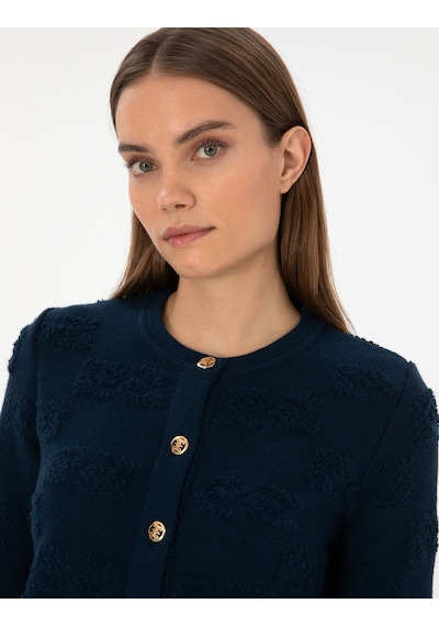 Pierre Cardin Kadın Hırka Triko 50310960-vr033 Lacivert