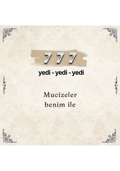 777 Mucizeler Sayı Sekansı Anahtarlık M1