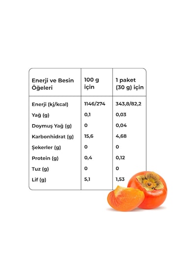 Cennet Hurması Kuru Meyve Cipsi 3 x 20 G