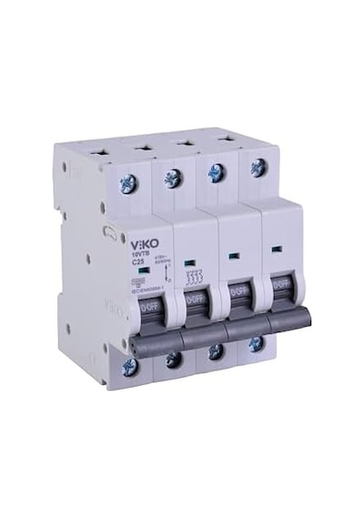 10vtb-4c25 Otomatik Sigorta 10ka C Tipi 4 Kutup 25a