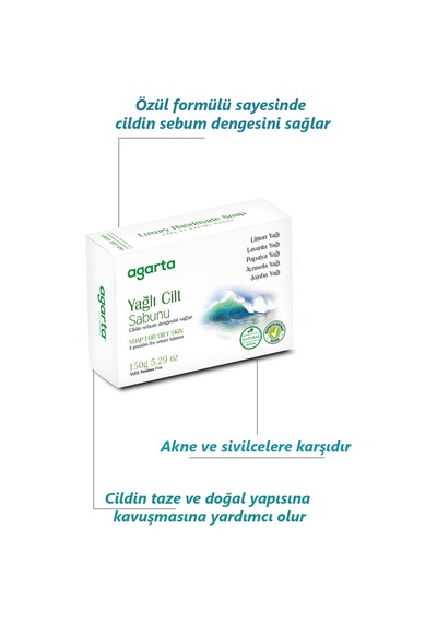 Agarta Yağlı Ciltler Sabunu Doğal 150 GR