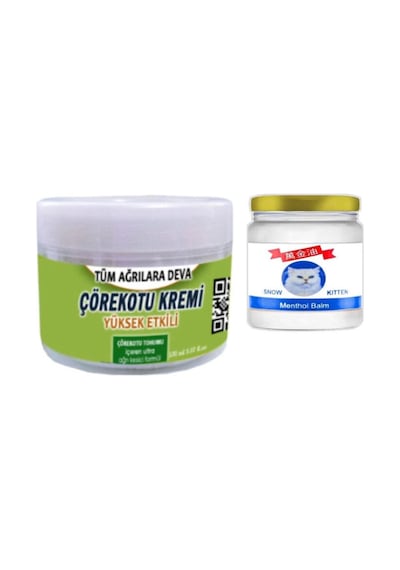 Süper Çörek Otu Kremi 150 Ml Rahatlatıcı Krem +snow Kitten 50 Ml Menthol Balm