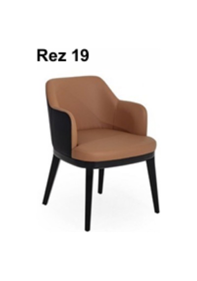 Rez 19 Modern Şık Ergonomik Dayanıklı Konforlu Ahşap Ayaklı Salon Yemek Sandalyesi Modeli Çok Renkli