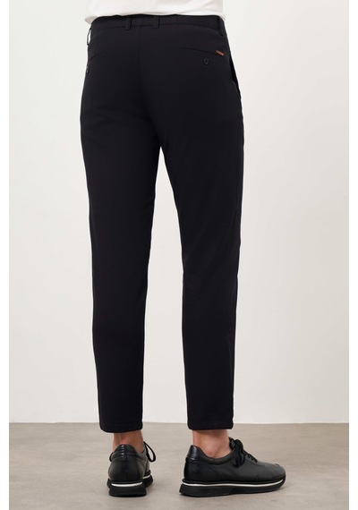 Morven Erkek Siyah Yazlık Pamuk Yan Cep Slim Fit Chino Pantolon 25ys003004001 Siyah