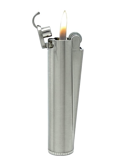 Clipper Metal Benzinli Çakmak - Mat Gümüş Mat Krom Özel Metal Kutulu Krom