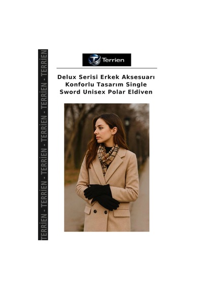Terrien Delux Serisi Erkek Aksesuarı Konforlu Tasarım Single Sword Unisex Polar Eldiven Çok Renkli