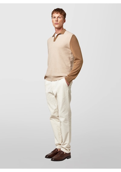Alpha Studio Kahve Erkek Slim Fit Kazak Au-7244b Jumper Polo