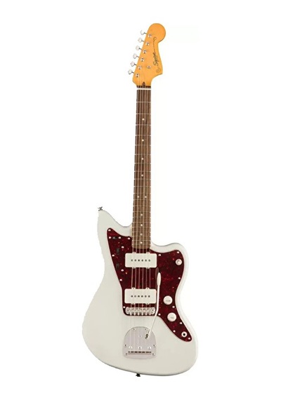 Squier 0374083505 Classic Vibe '60s Jazzmaster Elektro Gitar Olympic White - Laurel Klavye Vintage Üst Seviye Geleneksel Jazzmaster Devresi Ve Ofset Gövde Tasarımı Squier 0374083505 Classic Vibe '60s Jazzmaster Elektro Gitar Olympic White - Laurel Klavye Vintage Üst Seviye Geleneksel Jazzmaster Devresi Ve Ofset Gövde Tasarımı