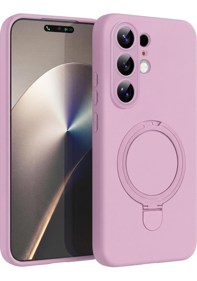 Microsonic Tecno Camon 50 Pro Kılıf Aura Stant Magsafe Pembe -