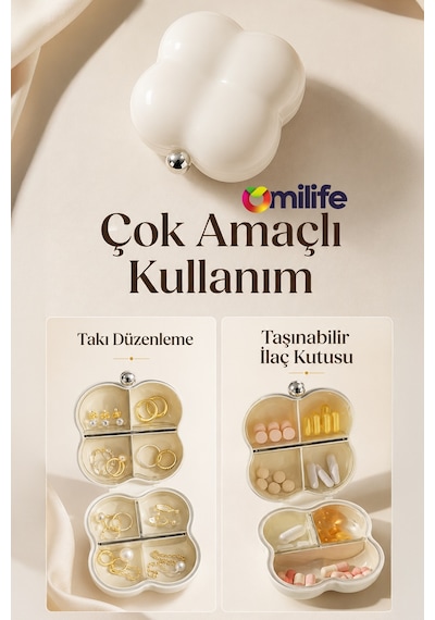 7 Gün Bölmeli Mini Taşınabilir İlaç Kutusu Günlük Hap Düzenleyici Seyahat İlaç Saklama Kutusu Diğer