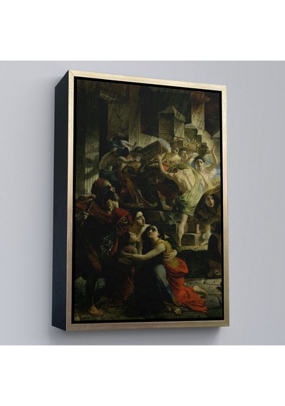 Çerçeveli Pompeii'nin Son Günü Karl Pavlovich Bryullov Kanvas Tablo-6362