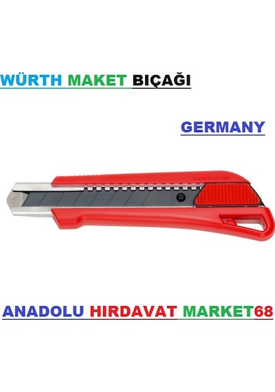 Würth Maket Bıçağı Yüksek Maket Bıçak Germany