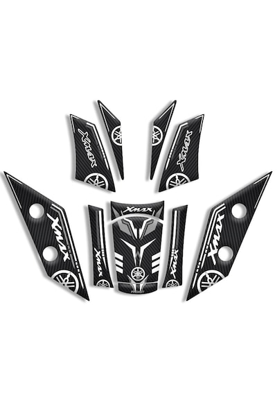 Yamaha Xmax Tank Pad Set 2018 - 2022 Uyumlu 03 Çok Renkli