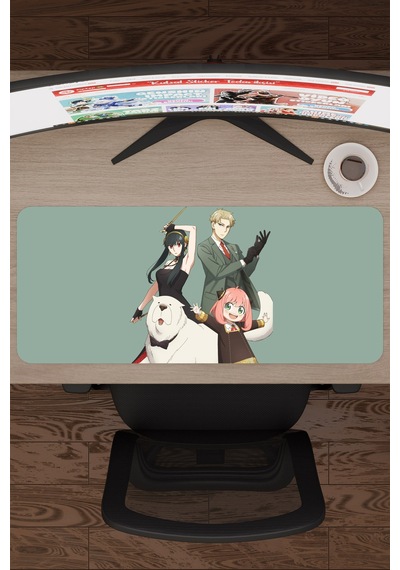 Spy Family Anime V3 - 70x30 Xl Gaming Kauçuk Kaymaz Taban Mouse Pad Fare Altlığı