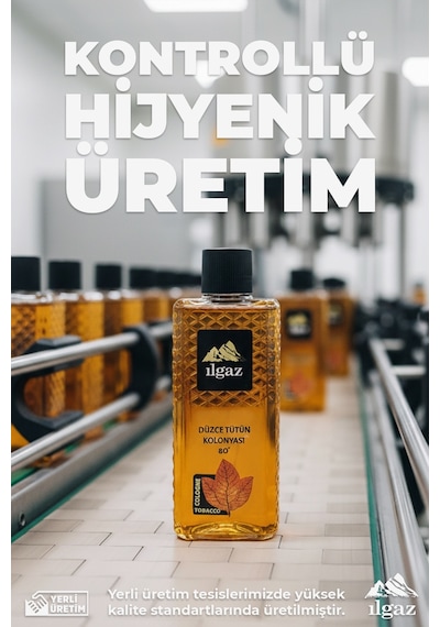 Ilgaz Elegance Series 80 Derece Düzce Tütün Kolonyası 400 ML