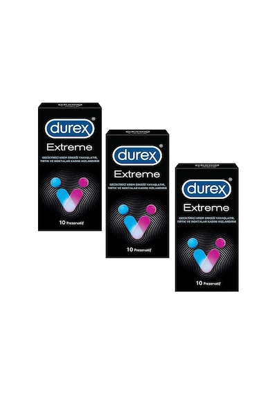 Durex Extreme Prezervatif 10'lu x 3