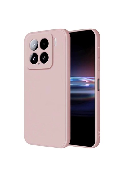 Mi 15 Kılıf Nano İçi Kadife Silikon - Pudra