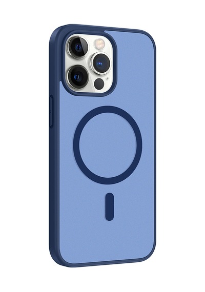 İphone 13 Pro Kılıf Magsafe Kamera Korumalı Mat Parmak İzi Tutmayan Grlpro Lacivert
