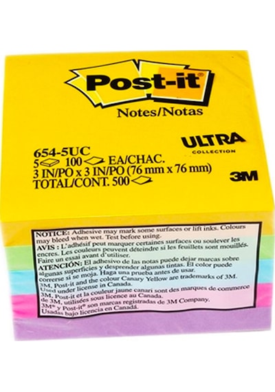 Post-İt (Gerçek Marka) Usa (5X100) 500 Yaprak 76X76Mm Notes