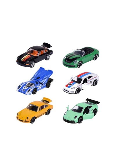 Majorette Porsche Premium Arabalar 6 Asorti 8502100002 Çok Renkli