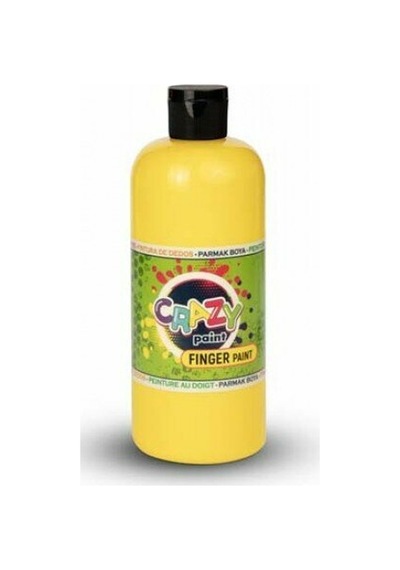Crazy Fınger Paint Sarı 500 Gr Beyaz