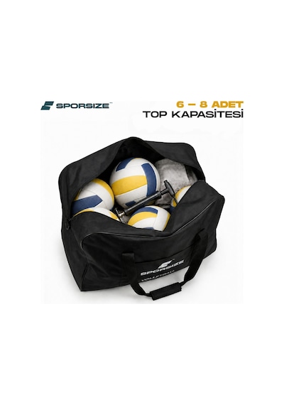 Voleybol Top Taşıma Çantası 6-8 Top Kapasiteli Dayanıklı Spor Çantası